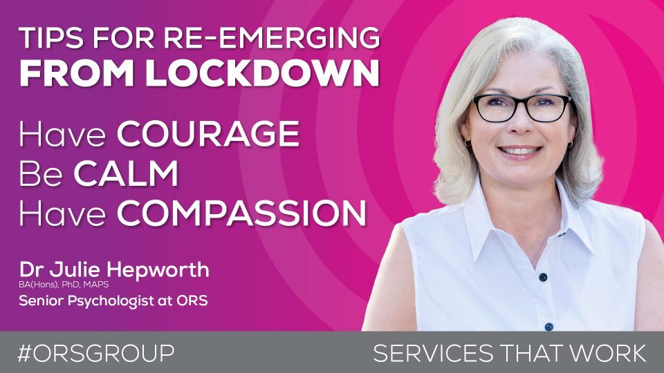 Blog: Re-emerging from Lockdown By Dr Julie Hepworth